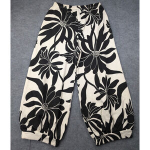 Bryn Walker Wyatt Pants Womens Medium Fleece Sweatpant Bamboo Floral Lagenlook